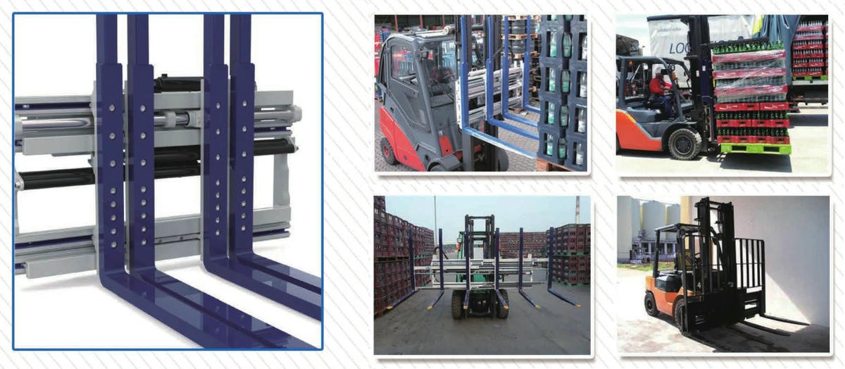 Fourche à double palette