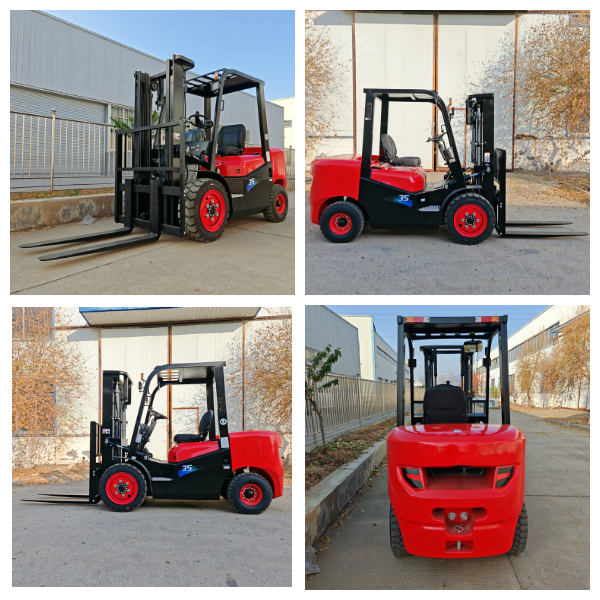 Chariot élévateur diesel hydraulique de 3,5 tonnes